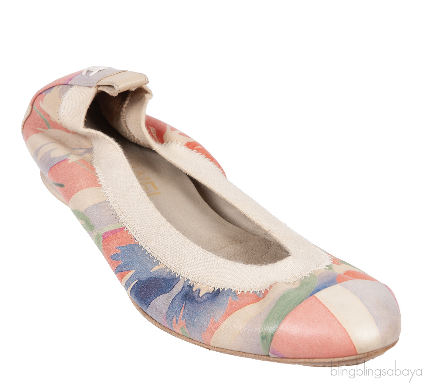 Chanel Multi-color Printed Ballerina Flat