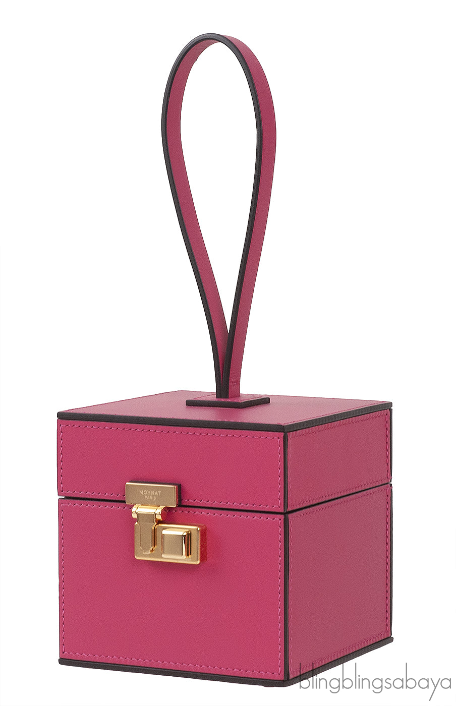 Mini Vanity Case Fuchsia Clutch Bag