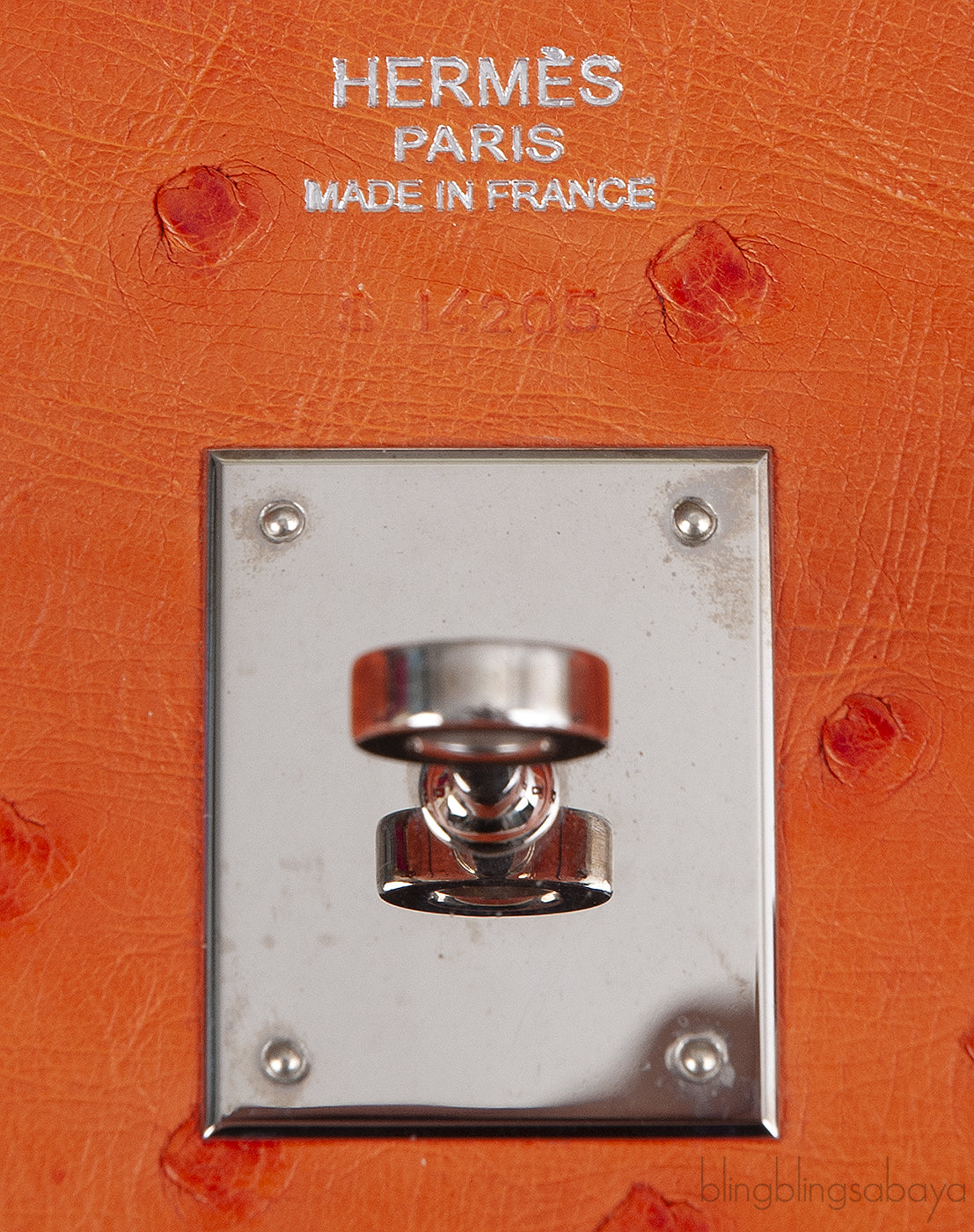 Hermes Birkin 30 Orange Ostrich PHW
