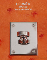 Hermes Birkin 30 Orange Ostrich PHW