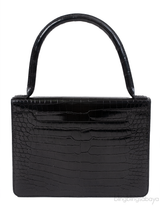 Stephane Rolland Talitha Black Crocodile Bag