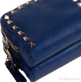 Valentino Garavani Blue Micro Rockstud Shoulder Bag