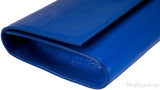 Blue Patent Leather Clutch
