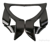 Black Patent Criss-cross Slide Sandals