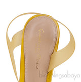 Yellow Metropolis PVC Slingback Sandals