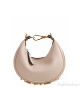 Nano Fendigraphy Grey Leather Charm