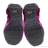 Prada Velvet Purple & Black Sport Ballet Flats