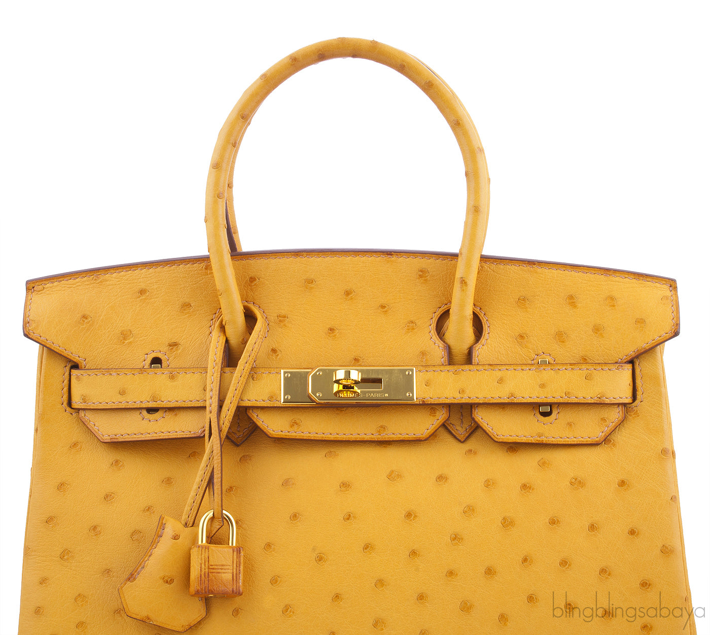 Birkin 30 Camel Ostrich GHW