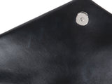 Yves Saint Laurent Black Medium LouLou Chevron PHW