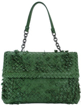 Green Intrecciato Olympia Bag
