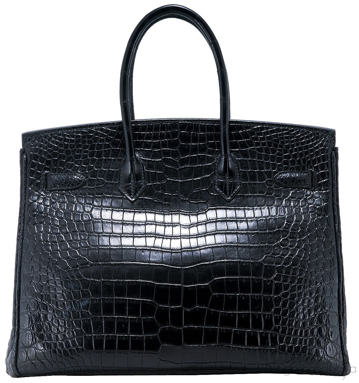 Birkin 35 Black Matte Crocodile PHW