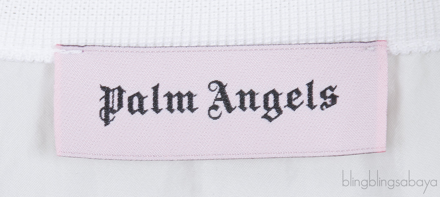 White Logo Zip-Up Track Jacket