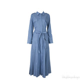 Blue Denim Shirt Dress