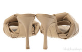 Bottega Veneta Nude Lido Intrecciato Square Toe Mule 38