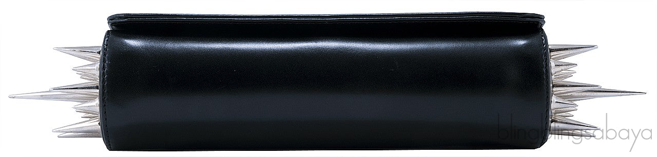 Marquise Spike Calf Saddle Clutch