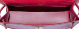 Kelly Pochette Rouge Vif Ostrich