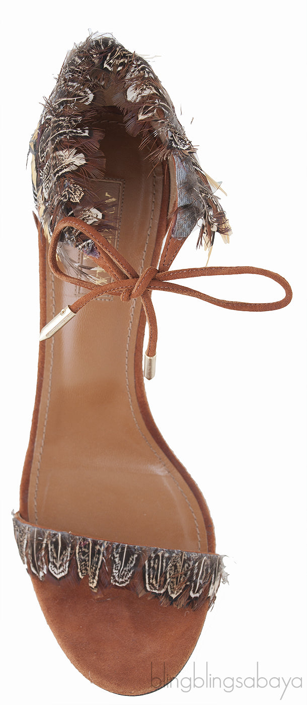 Rio Feather Ankle-tie Sandals