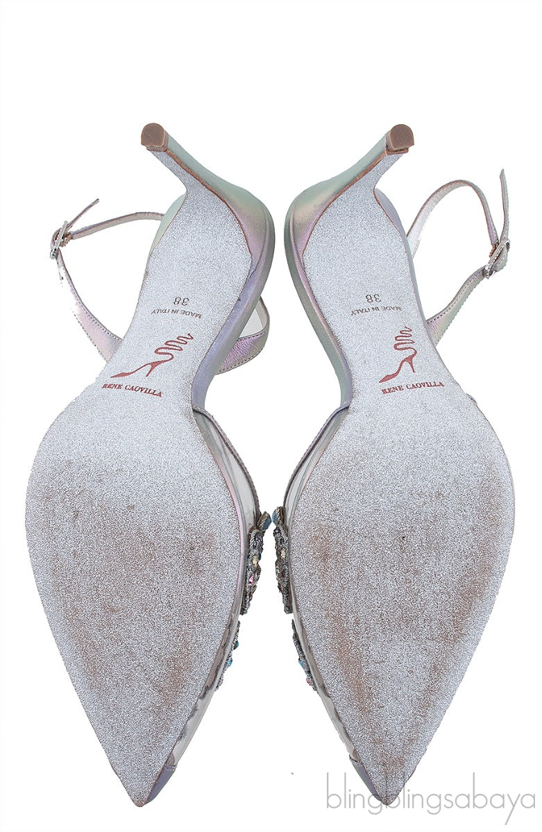 Veneziana Strass PVC Slingback