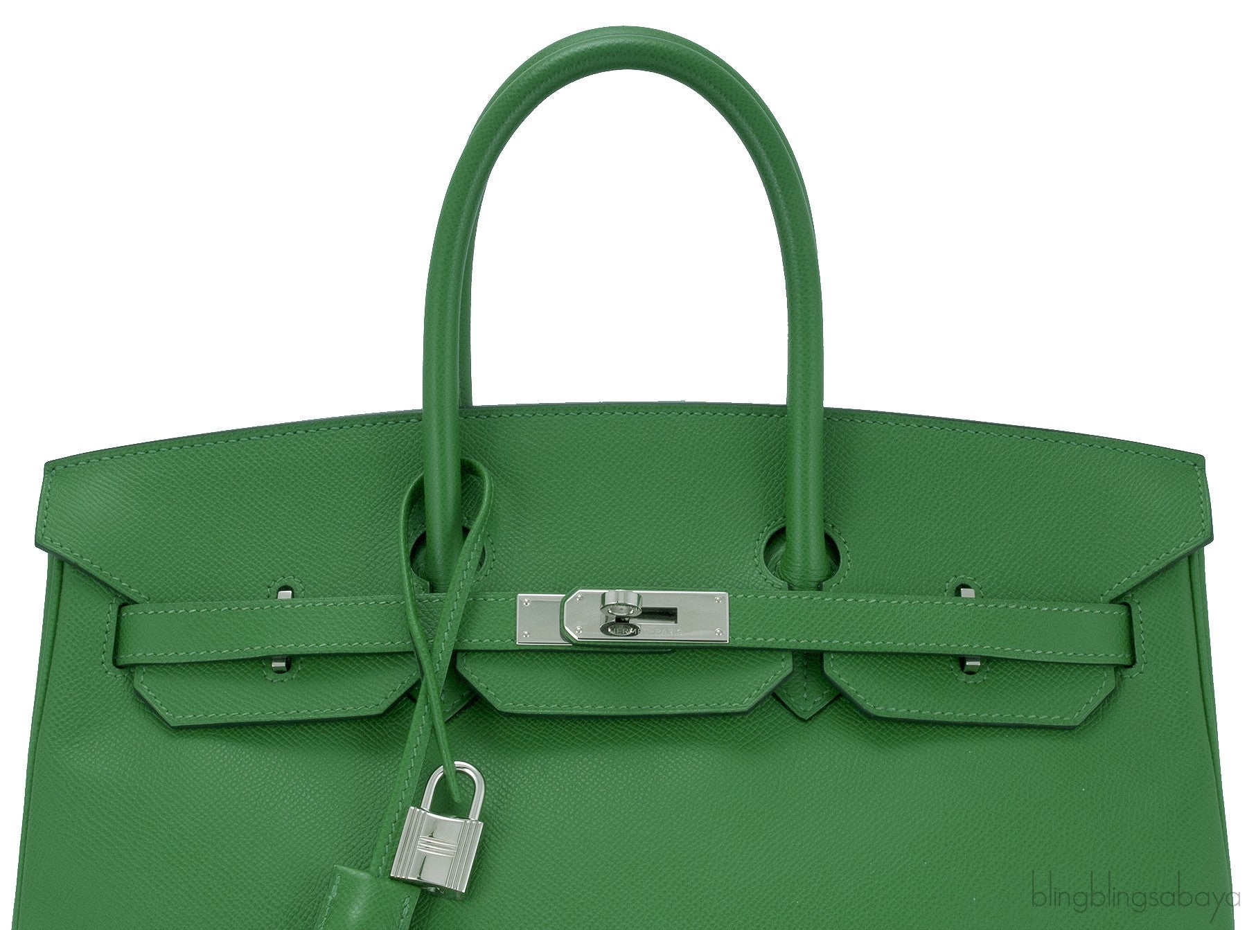 Birkin 35 Vert Bengale Epsom PHW