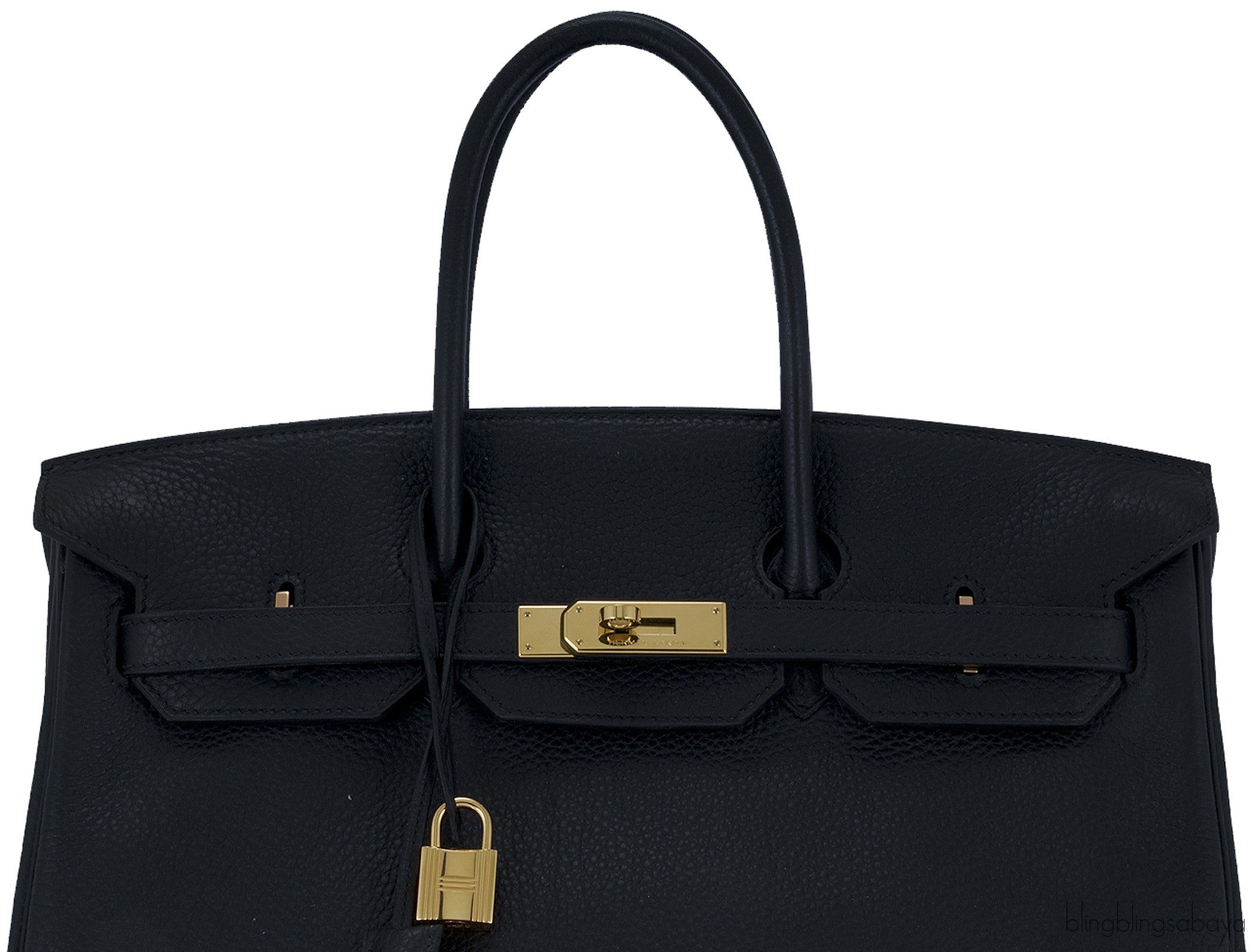 Birkin 35 Black Taurillon Clem GHW