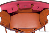 Birkin 35 Bicolor Rose Jaipur/Orange