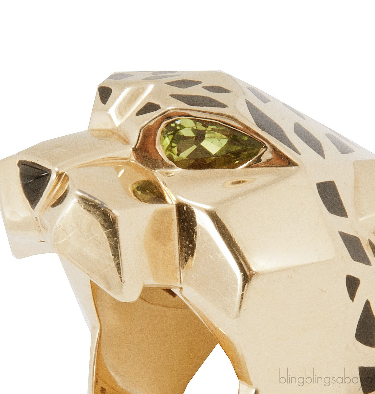 Yellow Gold Panthere Head Ring