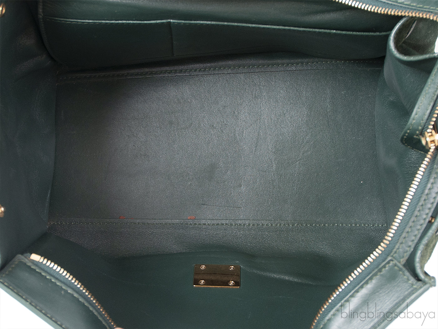 Trapeze Emerald Green Croc Embossed Shoulder Bag