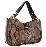 Ayse Python Shoulder Bag