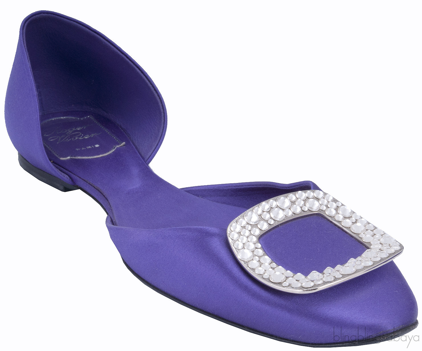 10 MM Purple Swarovski Flat