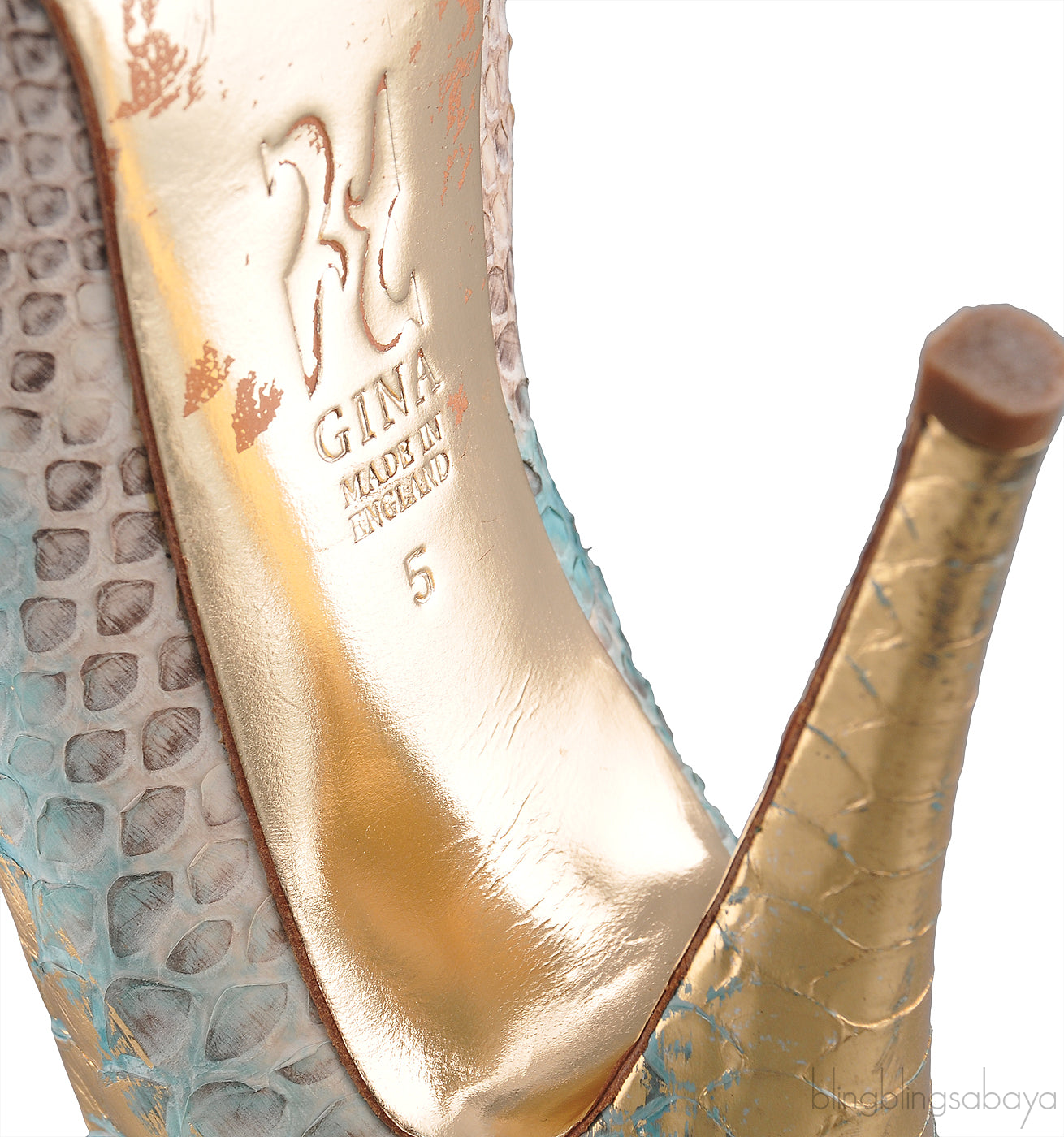 Python Multi-color Peep Toe Heels