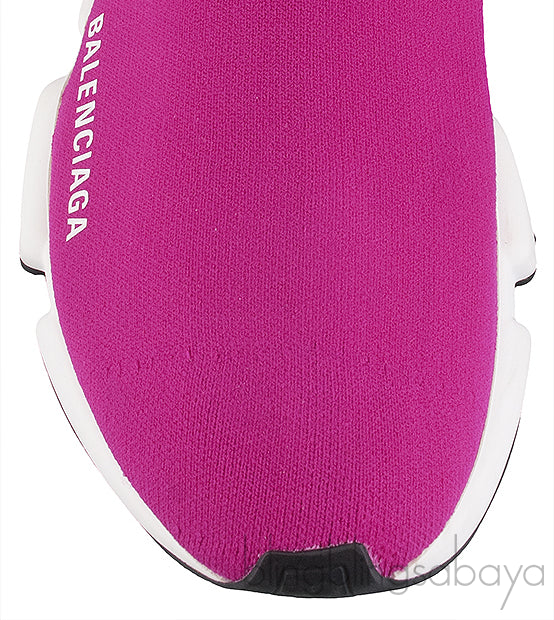 Fuchsia Speed Stretch-knit High Top Sneakers