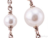 Gold CC Logo Pearl Necklace