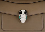 Serpenti Petra Brown Shoulder Bag