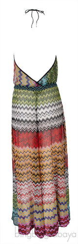 Halter Neck  Multicolor Sheer Jumpsuit