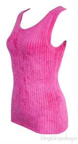 Fuchsia Sleeveless Tank Top