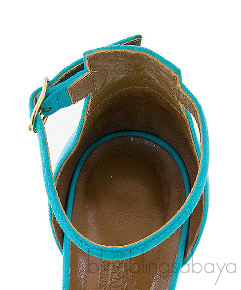 Turquoise Legend Wedge Sandals