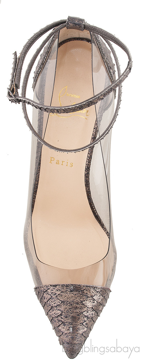Un Bout PVC Silver Metallic Python
