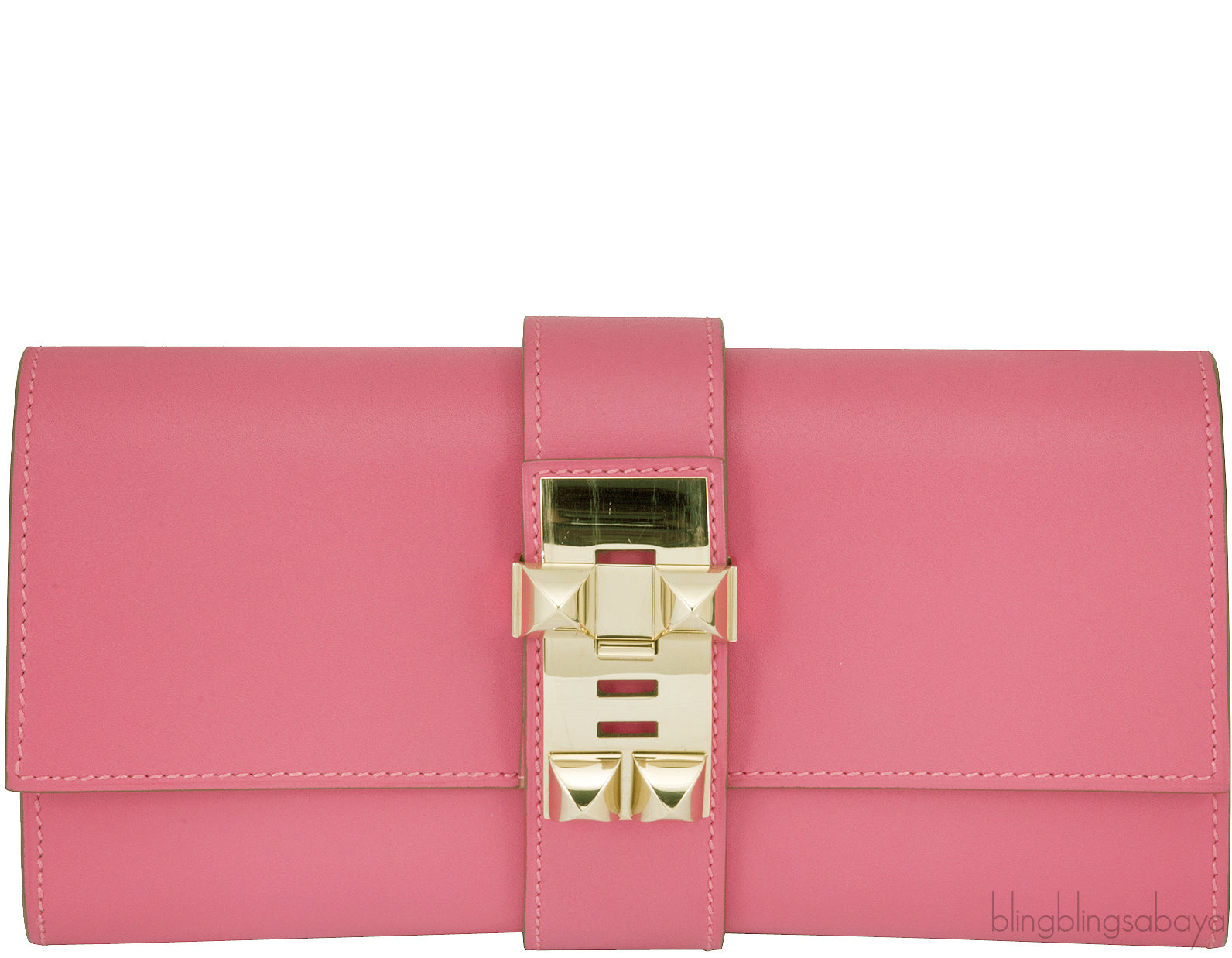 Medor Rose Lipstick Pink Clutch