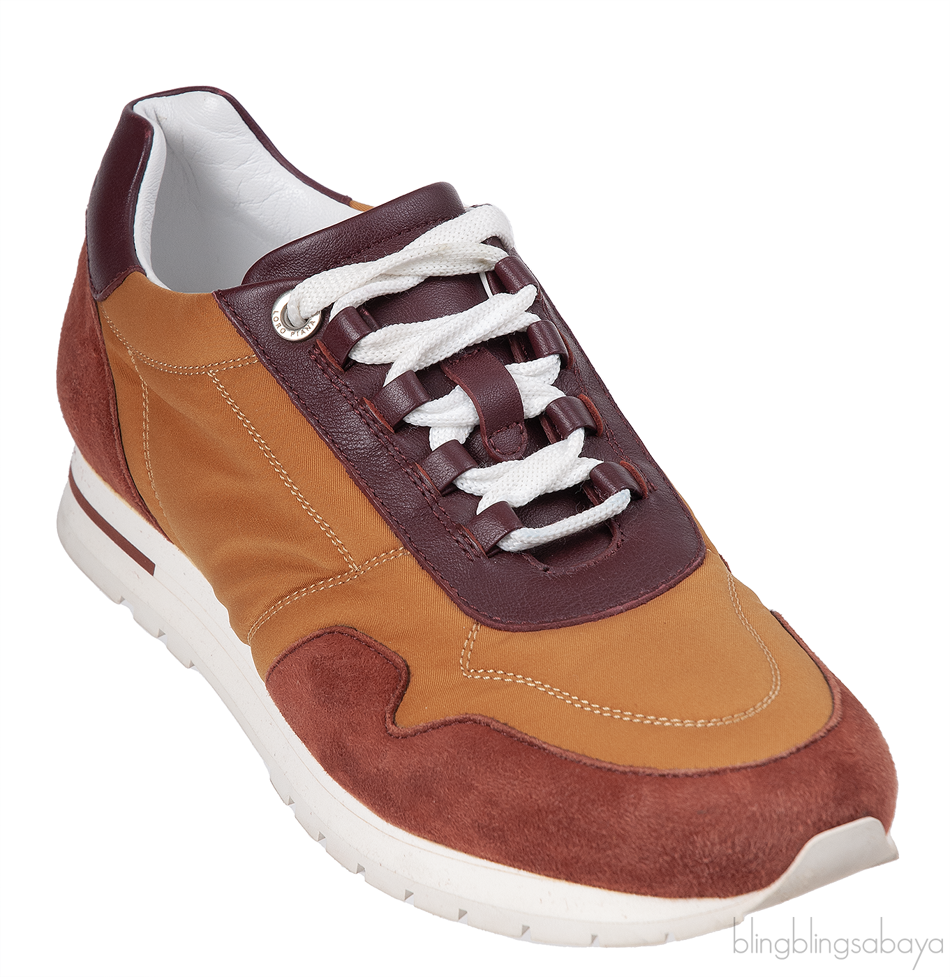 Loro Piana My Wind Tri-color Microfibre and Suede Sneaker