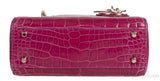 Lady Dior Mini Cherry Sorbet Crocodile GHW