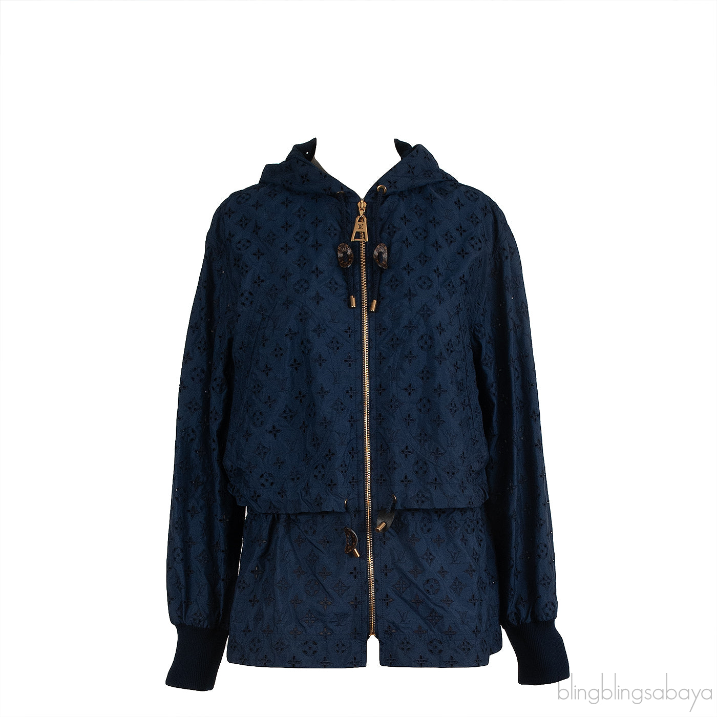 Louis Vuitton Blue Broderie Monogram Jacket