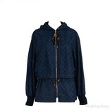 Louis Vuitton Blue Broderie Monogram Jacket