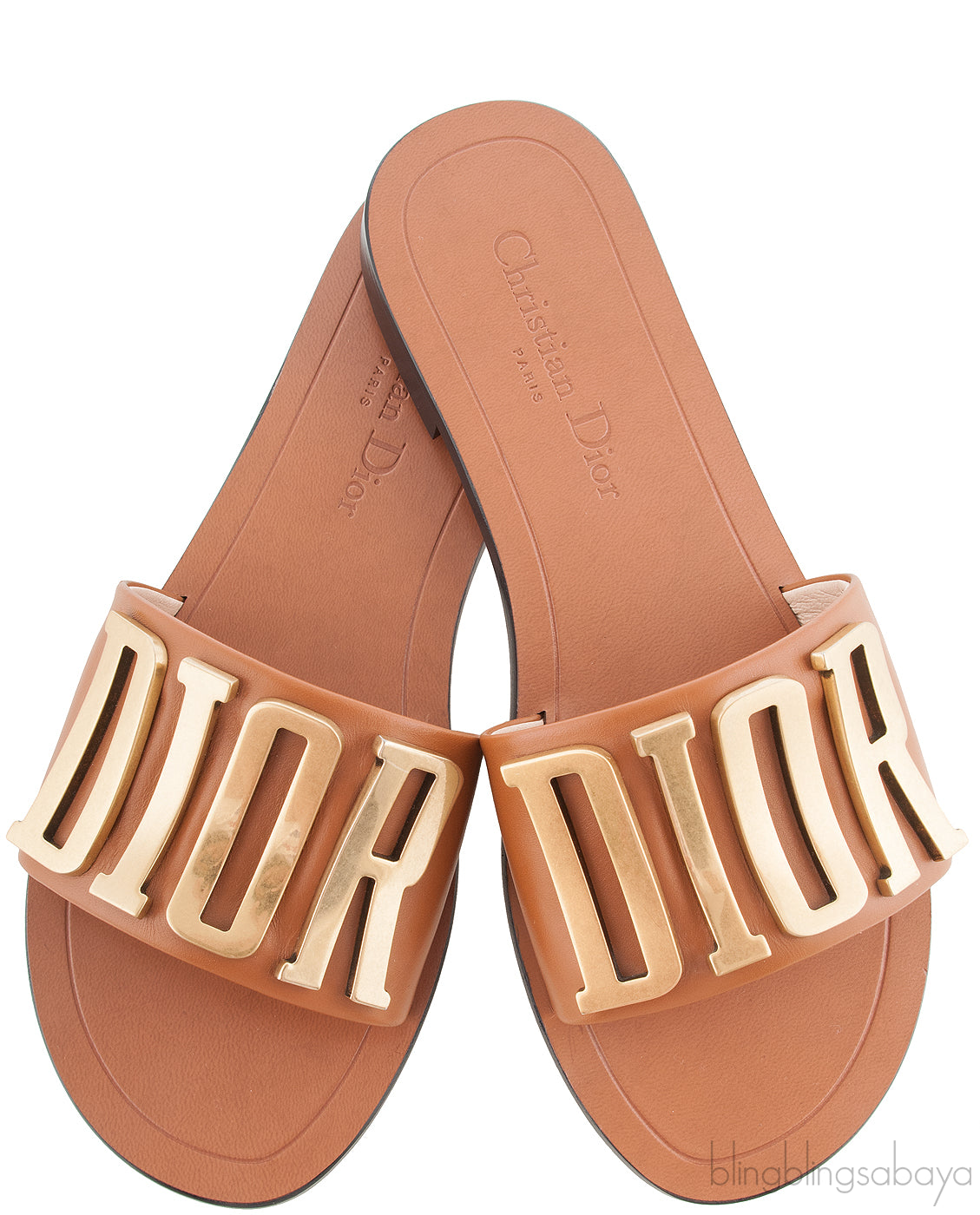 Diorevolution Tan Leather Mule