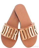 Diorevolution Tan Leather Mule