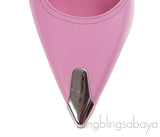 Alexander McQueen Pink Punk Buckle Mules