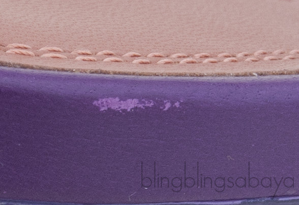Purple Begum Crystal-embellished PVC Slingback