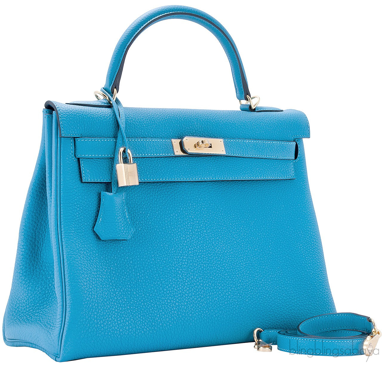 Kelly 32 Blue Turquoise Togo GHW