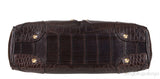 Brown Crocodile Shoulder Bag