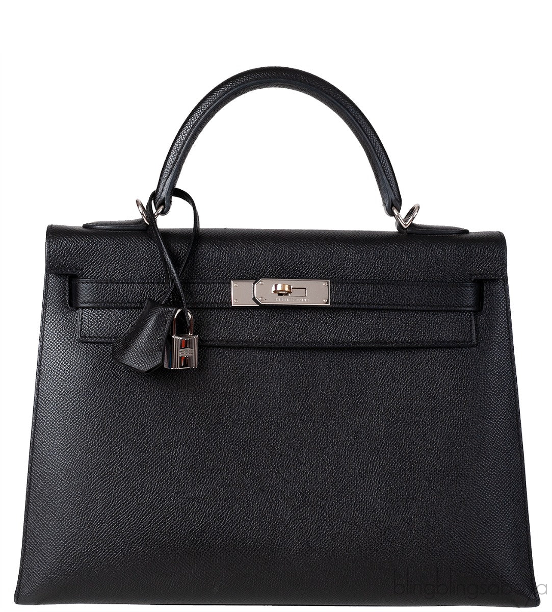 Kelly 32 Black Sellier Epsom PHW