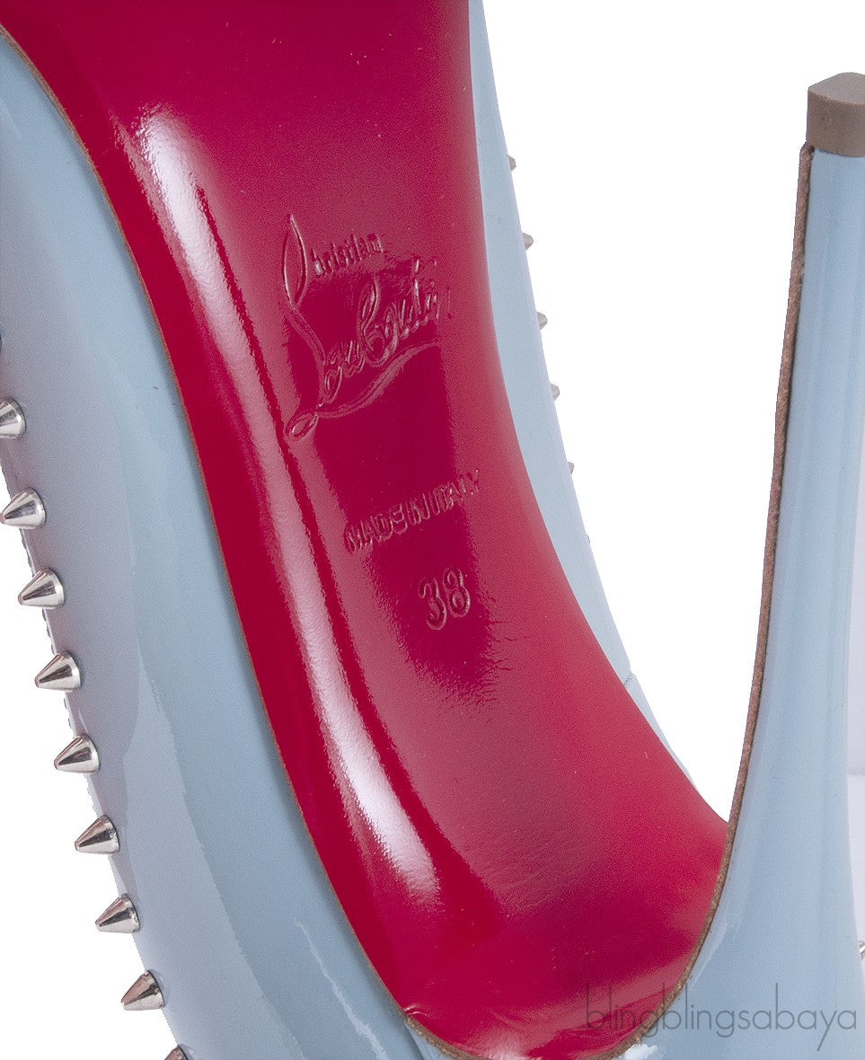 Anjalina Light Blue Spike Pointed Toe